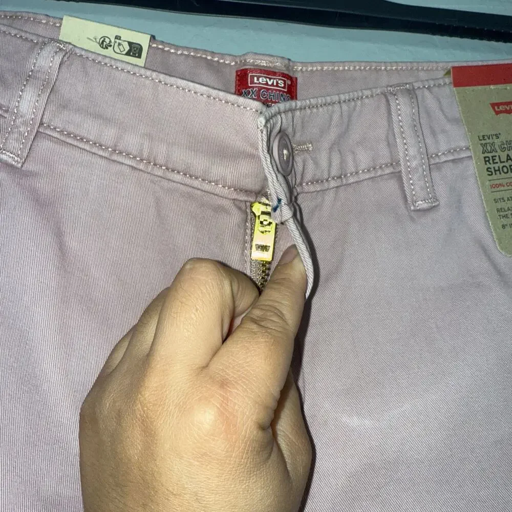 Levis Mens XX Chino Relaxed Shorts, Pink, 30